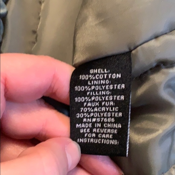 North Zone olive stadium length jacket, new - Picture 8 of 11